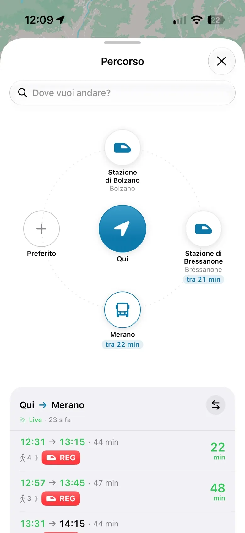 Orario touch: trascinato da Qui alla stazione, i prossimi collegamenti